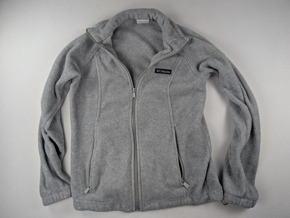 Columbia Women’s Small Gray Full Zip Fleece Jacket Outdoor